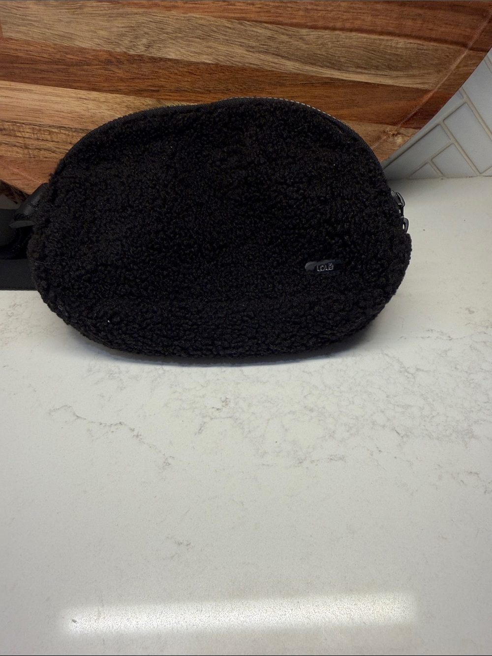 Lole Black Sherpa Crossbody Bag